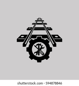 repair of railway.vector icon