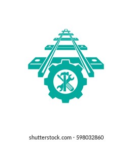 repair of railway.vector icon