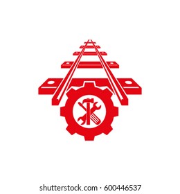 repair of railway.vector icon