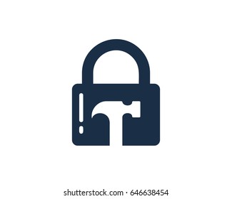 Repair Security Lock Icon Logo Design Element