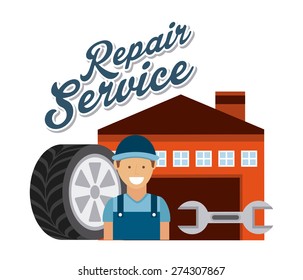 repair service design, vector illustration eps10 graphic 