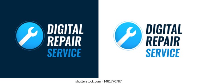 Repair Service Digital Equipment Vector Illustration Stock Vector ...