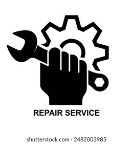 Repair service icon isolated on background vector Illustration.