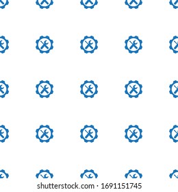 Reparar el patrón de icono del servicio sin problemas aislado en fondo blanco. Icono de servicio de reparación rellena editable. Reparar el patrón de icono de servicio para web y móvil.