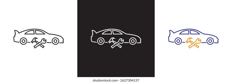 Repair Service icon. Vector illustration. isolated on white and black background. EPS 10