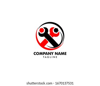 Repair Service Logo Design Element