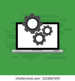Repair service, maintenance, customization, restore concepts. Flat vector illustration.