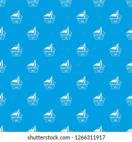 Repair service pattern vector seamless blue repeat for any use