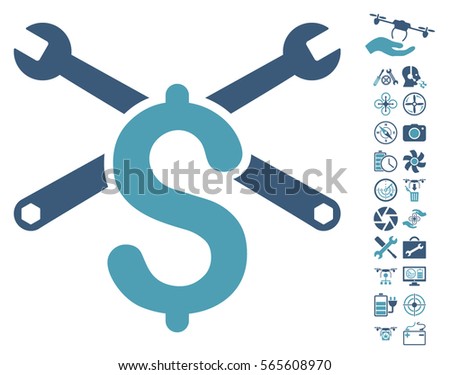 repair service price icon bonus quad stock vector royalty free