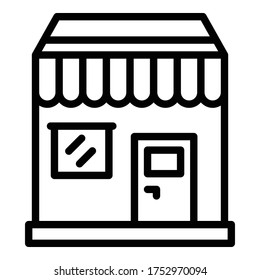 Repair store icon. Outline repair store vector icon for web design isolated on white background