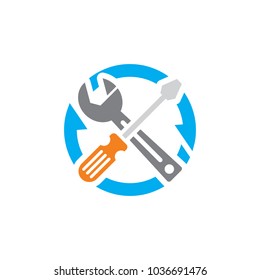 Repair Sync Logo Icon Design