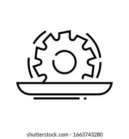 Repair system line icon, concept sign, outline vector illustration, linear symbol.