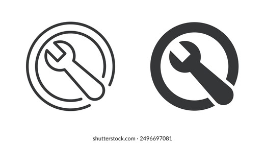 Repair thin line and glyph solid icons
