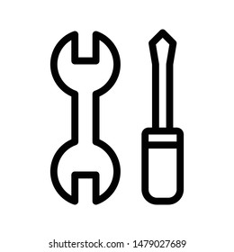 repair thin line vector icon