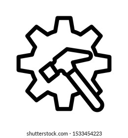repair thin line vector icon