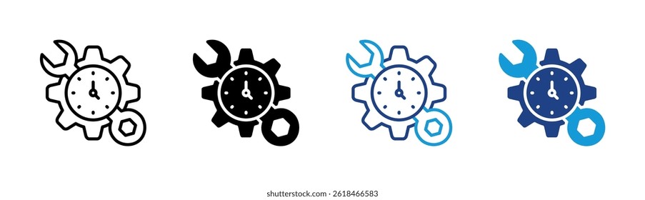 Repair Time Icon Element For Design