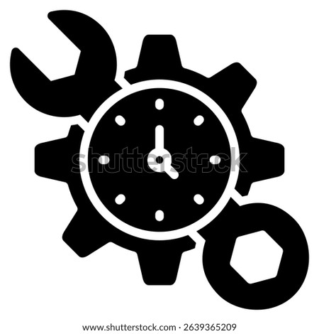 Repair Time Icon Element For Design