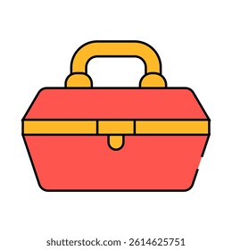 repair tool case line icon vector. repair tool case sign. isolated symbol illustration