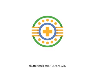 Repair Tool Colored Monoline Logo Vector