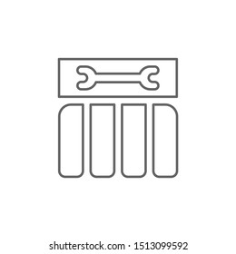 Repair tool icon. Element of swimming poll thin line icon