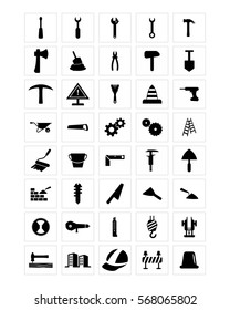 repair tool icon set