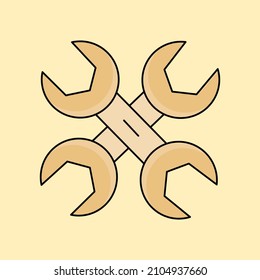A repair tool icon vector. Tools ico symbol isolated