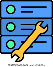 Repair Tool Line Filled Vector Icon Design