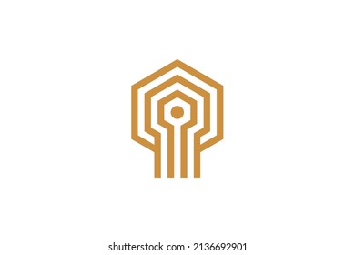 Repair and Tool Monoline Logo