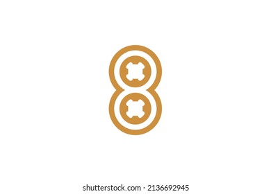 Reparatur- und Tool-Monoline-Logo