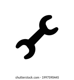 Repair tool vector icon, isolated on white background