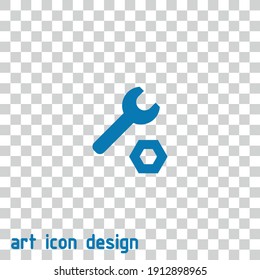 icono del vector de herramienta de reparación en un fondo abstracto