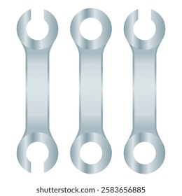 Repair Tool Wrench Vector. Wrench Icon Hardware. Wrench Element Construction Tools.