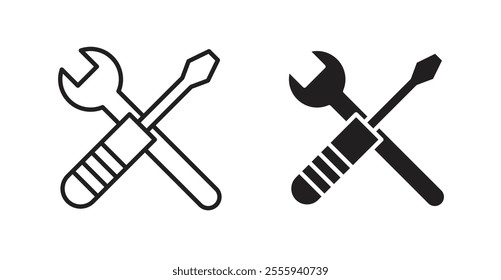 Repair tools flat simple vector symbols illustration.