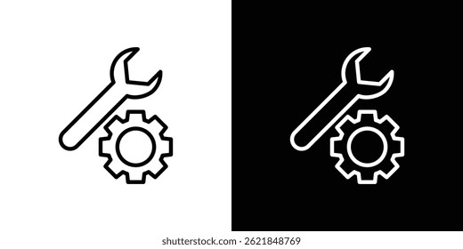 Repair tools icon concept stroke on white background
