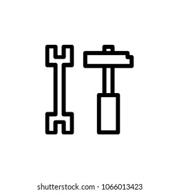 repair tools icon. Element of simple icon for websites, web design, mobile app, info graphics. Thick line icon for website design and development, app development on white background