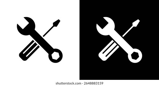 Repair tools icon of a flat style vector