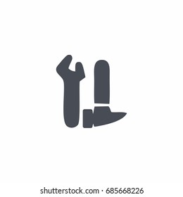 Repair Tools icon in flat style on white background vector illustration