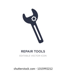 repair tools icon on white background. Simple element illustration from Edit tools concept. repair tools icon symbol design.