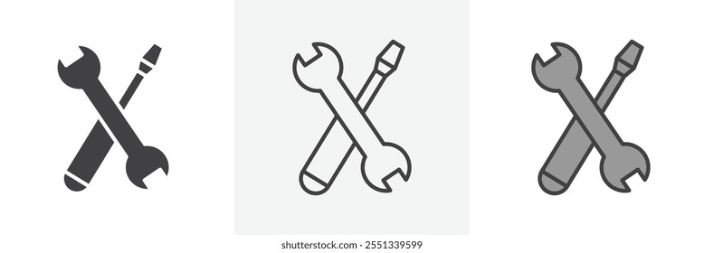 Repair tools icon pack. Vector illustration. EPS10