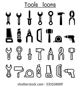 Repair tools icon set