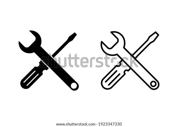 Repair Tools Icon Set Tool Icon Stock Vector (Royalty Free) 1923347330 ...