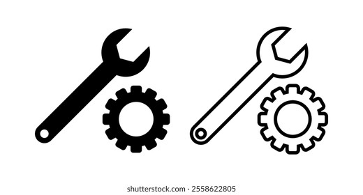 Repair tools icon set. Vector illustration.