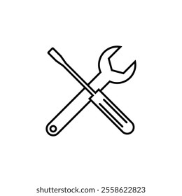 Repair tools icon set. Vector illustration.