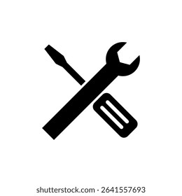 Repair tools icon symbol for apps and websites. tool sign and symbol. setting icon. Wrench and screwdriver. Service