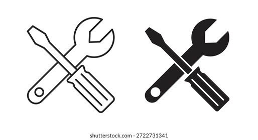Repair tools icon symbol. Vector EPS 10. line and glyph icon