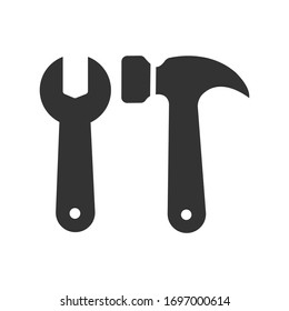 Icono de herramientas de reparación. Vector técnico