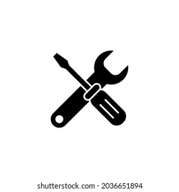 Repair tools icon. tool sign and symbol. setting icon. Wrench and screwdriver. Service
