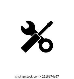 Repair tools icon vector illustration. tool sign and symbol. setting icon. Wrench and screwdriver. Service