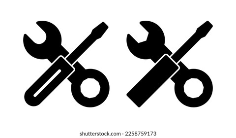 Repair tools icon vector illustration. tool sign and symbol. setting icon. Wrench and screwdriver. Service