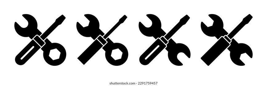 Repair tools icon vector illustration. tool sign and symbol. setting icon. Wrench and screwdriver. Service